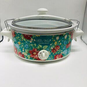 Pioneer Woman Vintage Floral 6 QT Slow Cooker Crock Pot Model 33362 Tested WORKS